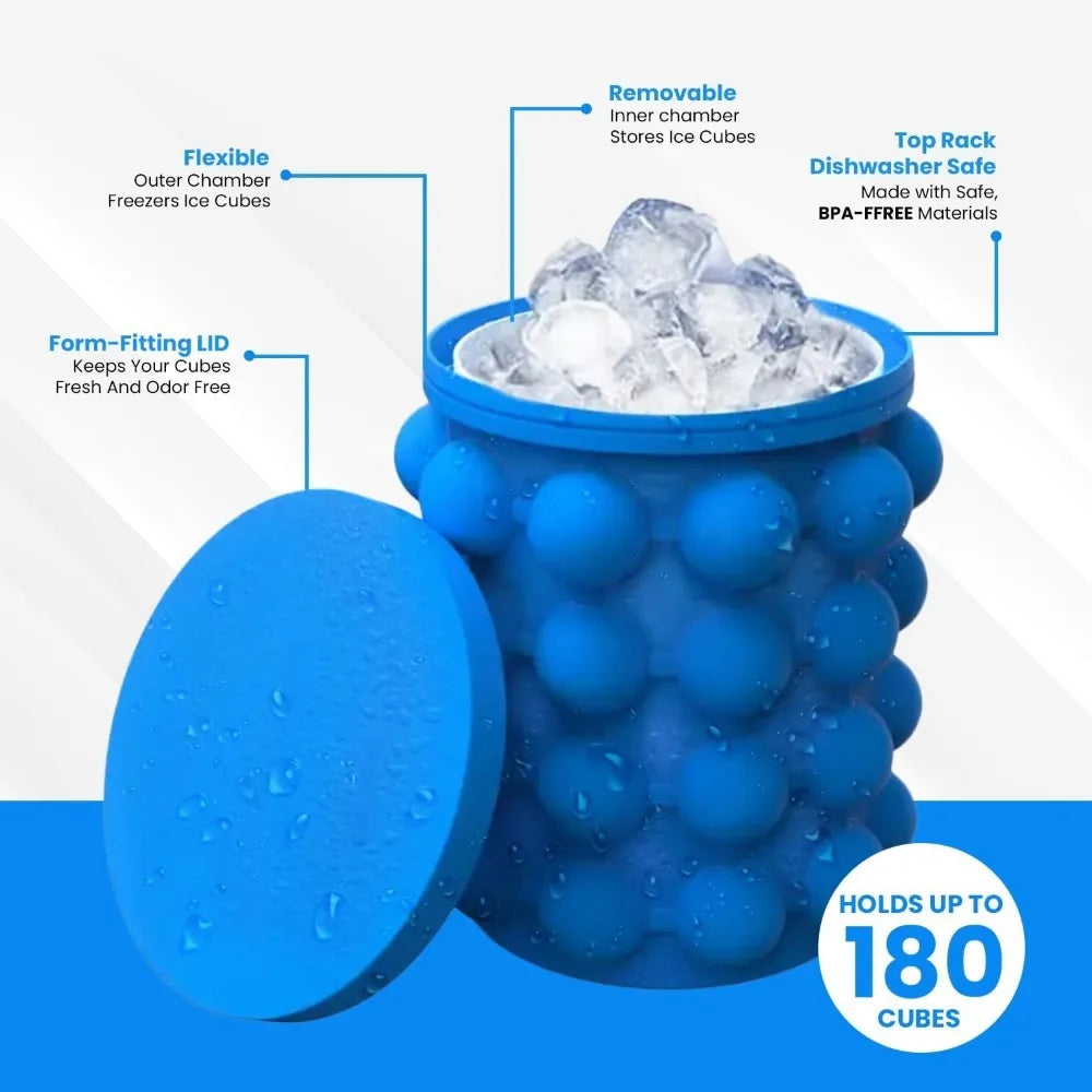 Molde para Cubitos de Hielo 2 en 1