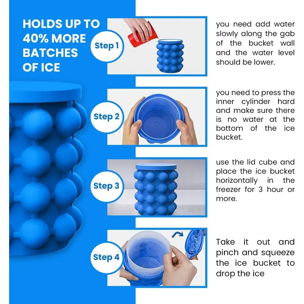 Molde para Cubitos de Hielo 2 en 1